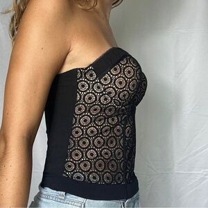 CHANTELLE Sz 36B Padded Cups Adjustable Straps and Back Bustier